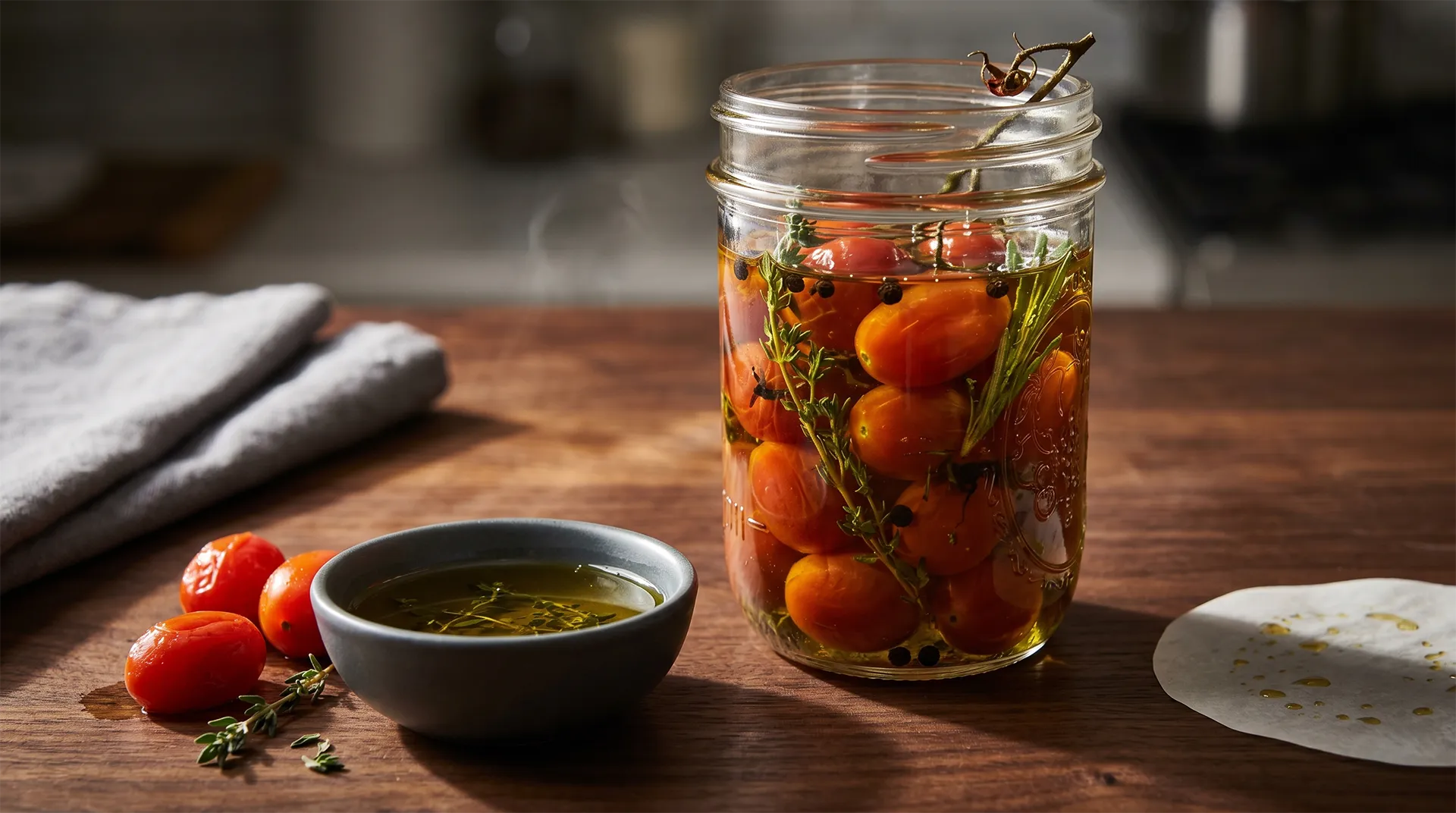 Confit Tomatoes & Herb-Infused Oil